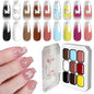 Limegirl Gradient Painting Gel, 9 Bright Colors Ombre GelNail Polish for Pigment Pat Nails Nails French ManicureSoak Off UV Set