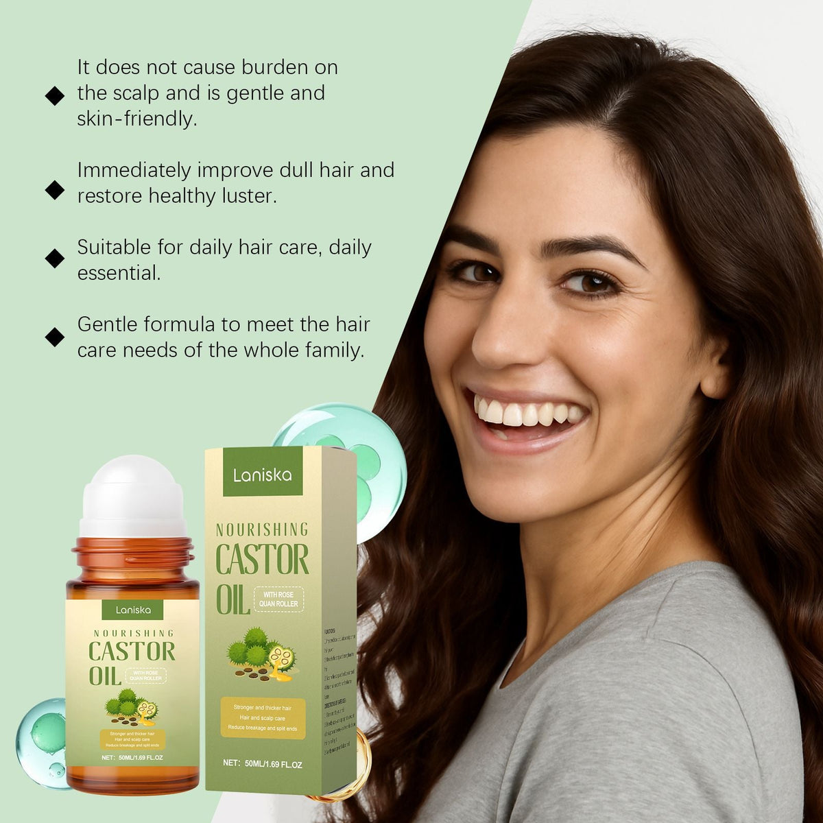 Hair Care Essential Oil Gentle Nourishment for Smooth Hair Daily Scalp Massage Care Essential Oil
