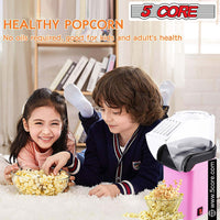 5 Core Popcorn Machine 16 Cup Capacity Hot Air Popper Mini Portable Tabletop Electric Pop Corn Maker Maquina Para Hacer Palomitas De Maiz For Home Movie Party - 7DAY'S