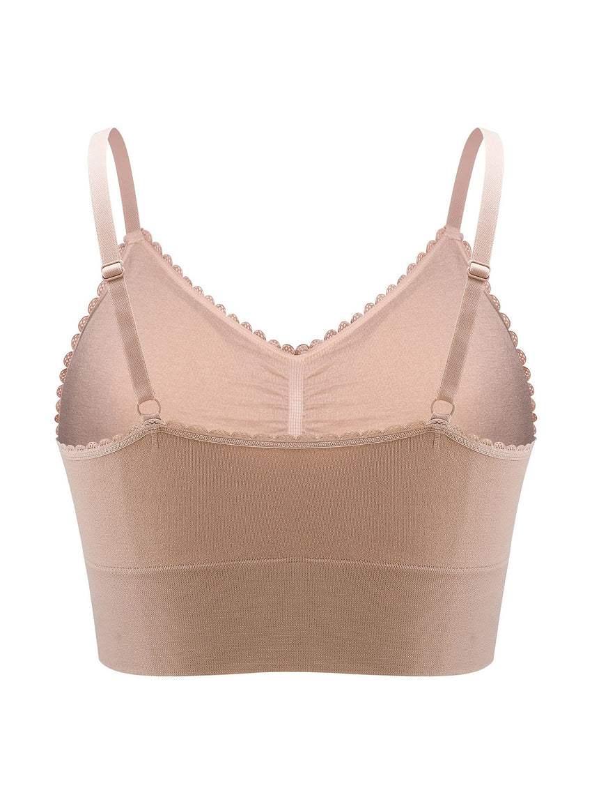 Plus Size Lace Wireless Bras For Women; Low-Impact Activity Sleep Bralette; Comfort Workout Sports Bra; Comfortable Full Coverage; Soft And Breathable Fabric; Women's Lingerie
