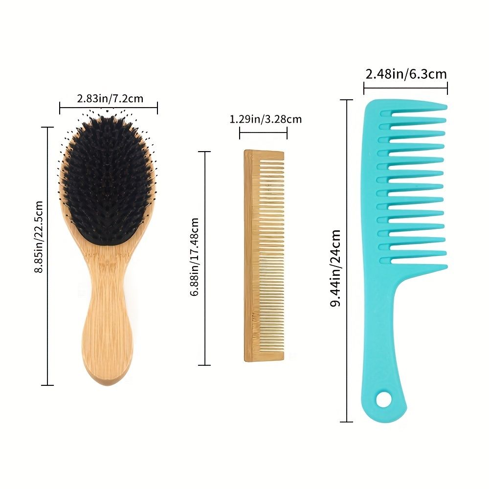 Hairdressing Comb Portable Detangling Hair Brush Fine Tooth Comb Wide Tooth Comb For Barber Salon Home Use