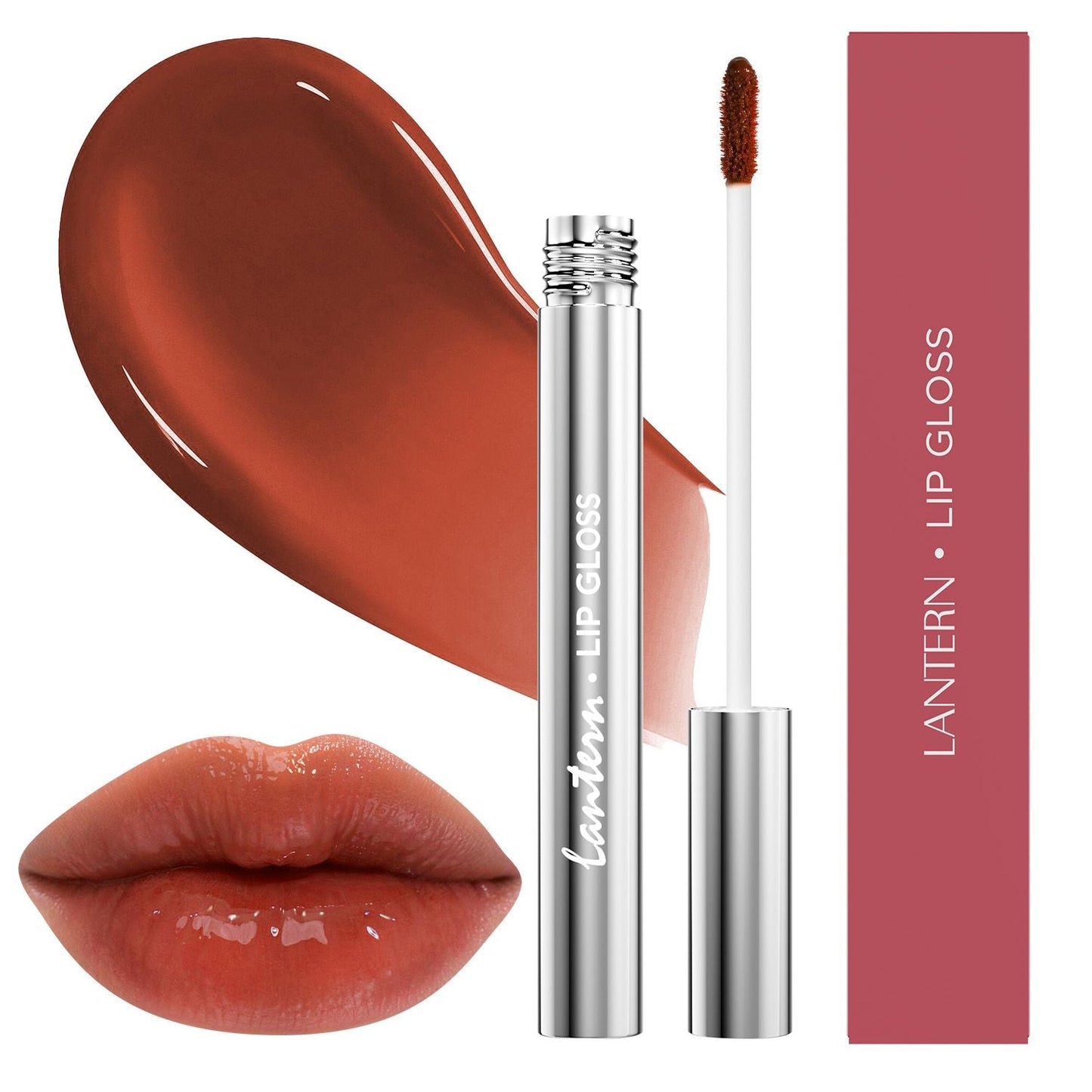 Long-Lasting Hydrating Lip Gloss, Moisturizing Non-Sticky Lip Tint with Hyaluronic Acid for Plumping Finish