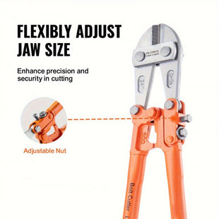 Wire cutters, 24-inch locking pliers, double-material handles with soft rubber grips, chromium-molybdenum alloy steel blades, heavy-duty wire cutters for rods, bolts, wires, cables, rivets and chains