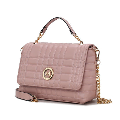 MKF Collection Lola Quilted Vegan Leather Women's Shoulder Bag by Mia K