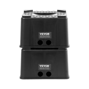 VEVOR Trailer Jack Blocks, 6" High Heavy Duty RV Leveling Blocks, Each with 6000 lbs Capacity, as RV Jack Stand, Stool, Camper Accessories, for Travel Trailers, 5th Wheels Class A/C Motorhomes, 2 Pcs