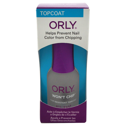 Wont Chip - Chip Resistant Topcoat by Orly for Women - 0.6 oz Nail Polish