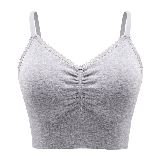 Plus Size Lace Wireless Bras For Women; Low-Impact Activity Sleep Bralette; Comfort Workout Sports Bra; Comfortable Full Coverage; Soft And Breathable Fabric; Women's Lingerie