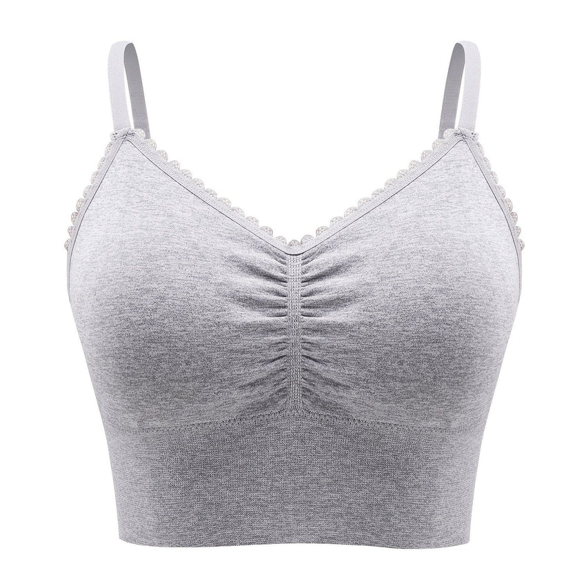 Plus Size Lace Wireless Bras For Women; Low-Impact Activity Sleep Bralette; Comfort Workout Sports Bra; Comfortable Full Coverage; Soft And Breathable Fabric; Women's Lingerie