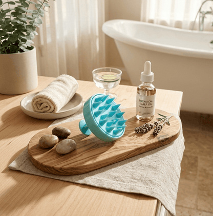 2-Pack Premium Scalp Massager Shampoo Brush - Soft Silicone Scalp Scrubber for Hair Growth & Dandruff Removal - Ergonomic Deep Cleaning Hair Scrubber for All Hair Types, Men, Women & Pets - Cyan