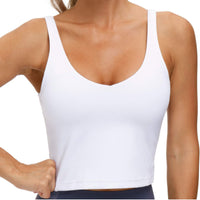 Womens' Sports Bra Longline Wirefree Padded with Medium Support