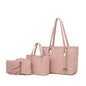 MKF Collection Arya Signature Women Tote Bag, Mini Tote Bag, Pouch and Wristlet Wallet by Mia K