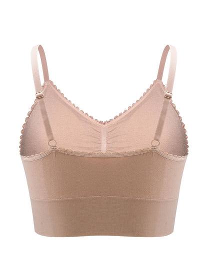 Plus Size Lace Wireless Bras For Women; Low-Impact Activity Sleep Bralette; Comfort Workout Sports Bra; Comfortable Full Coverage; Soft And Breathable Fabric; Women's Lingerie