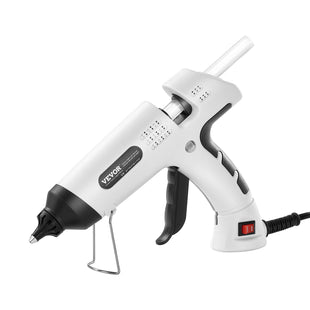 VEVOR Hot Glue Gun, 60/100W Dual Power, Mini Hot Glue Gun with 20 Premium Glue Sticks and Oxford Cloth Bag, Fast Preheating & High Temp Melt Glue Gun for Crafts, Arts, DIY, Quick Home Repairs, White