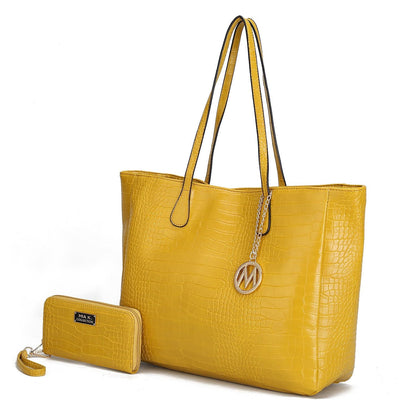 MKF Collection Sadie Oversize Tote Bag & Wallet Set by Mia K