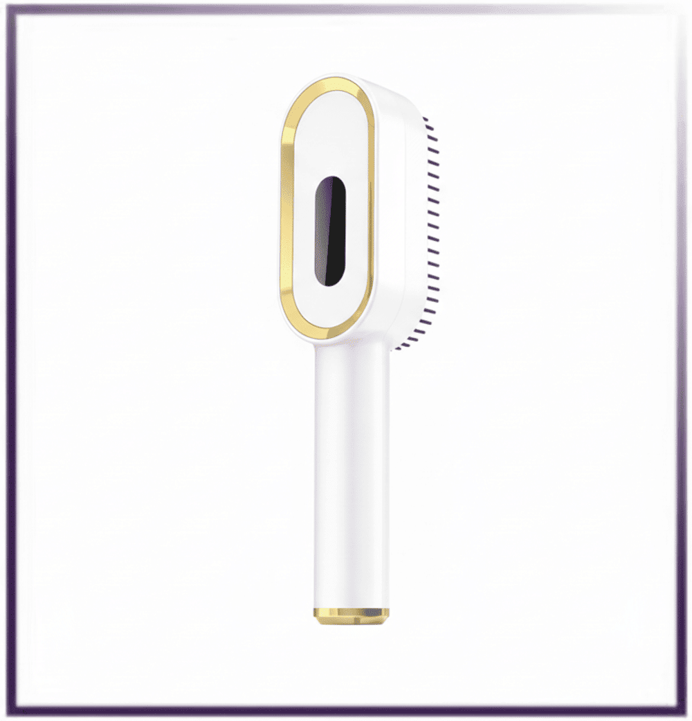 Multi-Functional 3-in-1 Scalp Massager & Hair Oil Applicator Brush | Cordless Electric Red & Blue Light Therapy Comb | Rechargeable & Portable Head Massager for Hair Growth & Relaxation (White)