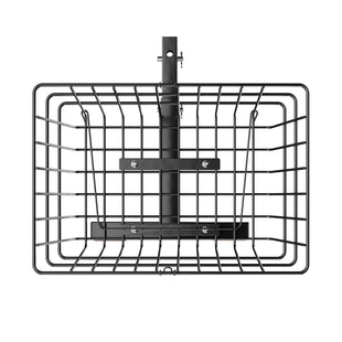 VEVOR Scooter Rear Basket, Heavy Duty Metal Wire Basket with Handle, Spacious Cargo Basket, Works with 1-inch Receiver, Compatible with Most Golden, Drive & Pride Mobility Scooter