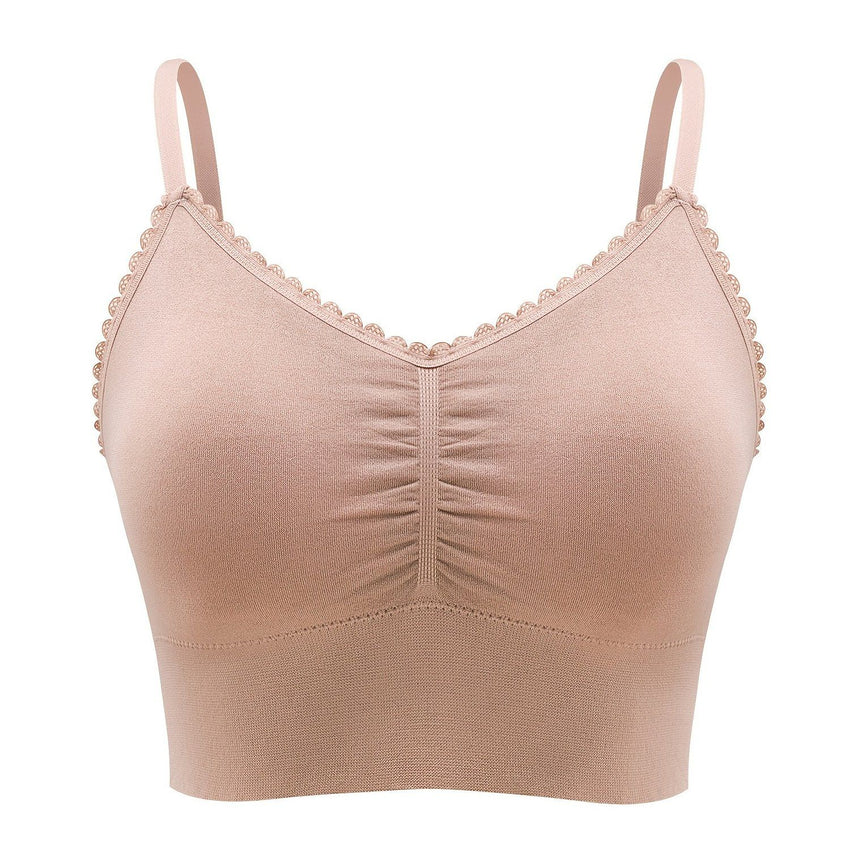 Plus Size Lace Wireless Bras For Women; Low-Impact Activity Sleep Bralette; Comfort Workout Sports Bra; Comfortable Full Coverage; Soft And Breathable Fabric; Women's Lingerie