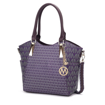 MKF Collection Devorah Signature Printed Vegan Leather Women's Tote Bag by Mia K