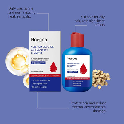 Scalp Refreshing Anti-Dandruff Shampoo, Oil Control Balancing Hair Cleansing Shampoo with Aloe Extract, Deep Cleaning Fluffy Hair Wash for Oily Dry Itchy Scalp, Daily Household Hair Care Shampoo 120ml