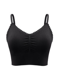 Plus Size Lace Wireless Bras For Women; Low-Impact Activity Sleep Bralette; Comfort Workout Sports Bra; Comfortable Full Coverage; Soft And Breathable Fabric; Women's Lingerie