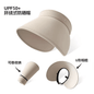 UPF50+ Wide Brim Sun Visor Hat - Rollable Foldable UV Protection Sun Hat, Adjustable Empty Top Sun Cap for Women, Outdoor Travel Beach Hiking Headwear