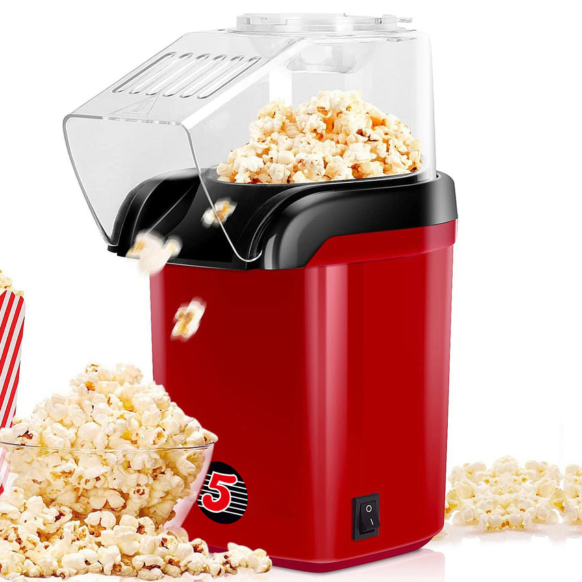 5 Core Popcorn Machine 16 Cup Capacity Hot Air Popper Mini Portable Tabletop Electric Pop Corn Maker Maquina Para Hacer Palomitas De Maiz For Home Movie Party - 7DAY'S