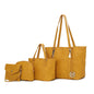 MKF Collection Arya Signature Women Tote Bag, Mini Tote Bag, Pouch and Wristlet Wallet by Mia K