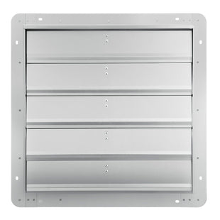 VEVOR 24'' Shutter Exhaust Fan, High-speed 3320 CFM, Aluminum Wall Mount Attic Fan with AC-motor, Ventilation and Cooling for Greenhouses, Garages, Sheds, Shops, FCC