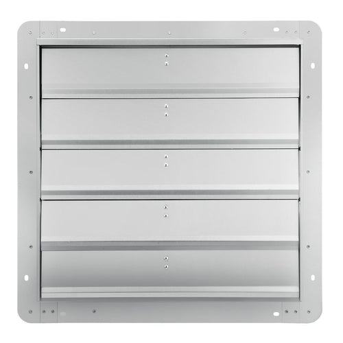 VEVOR 24'' Shutter Exhaust Fan, High-speed 3320 CFM, Aluminum Wall Mount Attic Fan with AC-motor, Ventilation and Cooling for Greenhouses, Garages, Sheds, Shops, FCC