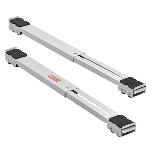 VEVOR Heavy Duty Furniture Appliances Rollers, 660 lbs Total Load, Extendable Appliance Rollers Mobile Washing Machine Base, Fridge Stand Dolly Movers for Refrigerators, Dryers, Dishwashers, White