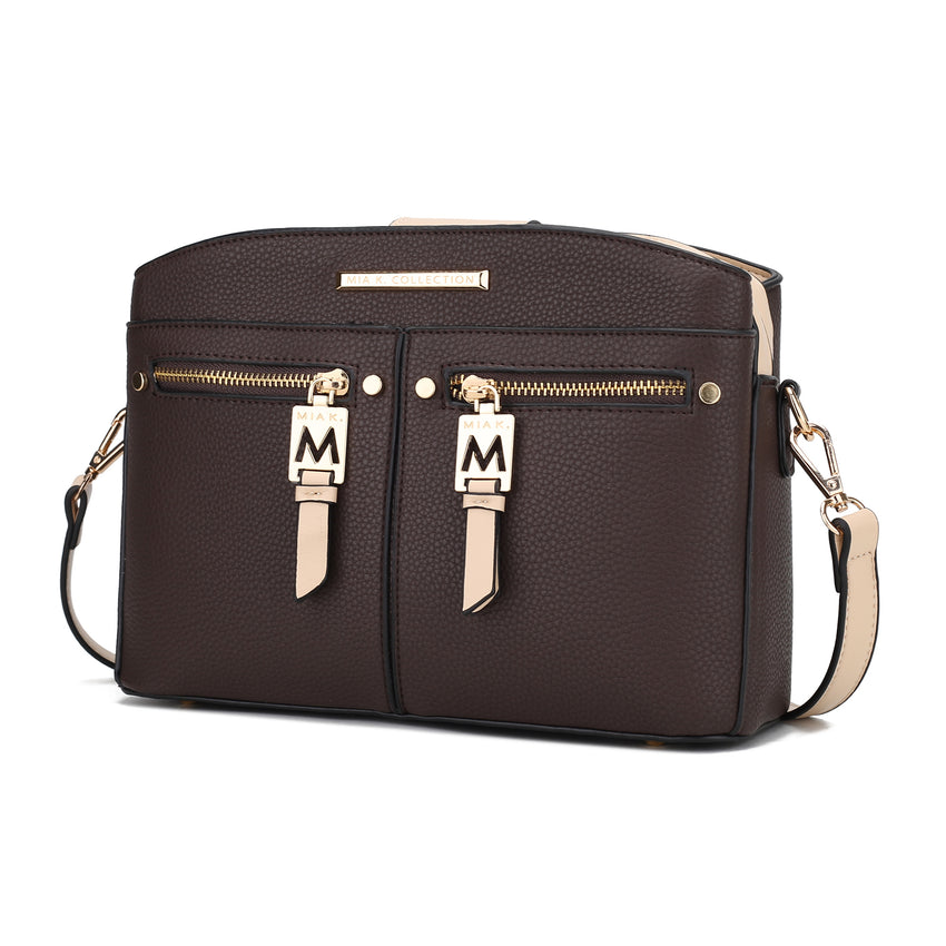 MKF Collection Zoely Crossbody Handbag Vegan Leather Women by Mia k