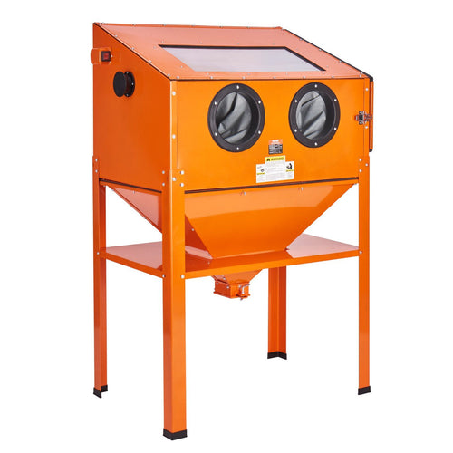 VEVOR 60 Gallon Sandblasting Cabinet, 40-120PSI Sand Blasting Cabinet with Stand, Heavy Duty Steel Sand Blaster with Blasting Gun & 4 Ceramic Nozzles for Paint, Stain, Rust Removal
