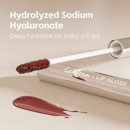 Long-Lasting Hydrating Lip Gloss, Moisturizing Non-Sticky Lip Tint with Hyaluronic Acid for Plumping Finish