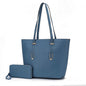 MKF Collection Mina Vegan Leather Women Tote and Wristlet Wallet by Mia K