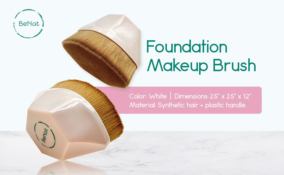 Premium Foundation Makeup Brush – Dense Synthetic Bristles for Flawless Liquid, Cream, & Powder Blending – Ergonomic Liquid Foundation, Face Concealer, & BB Cream Cosmetic Face Blender Brush
