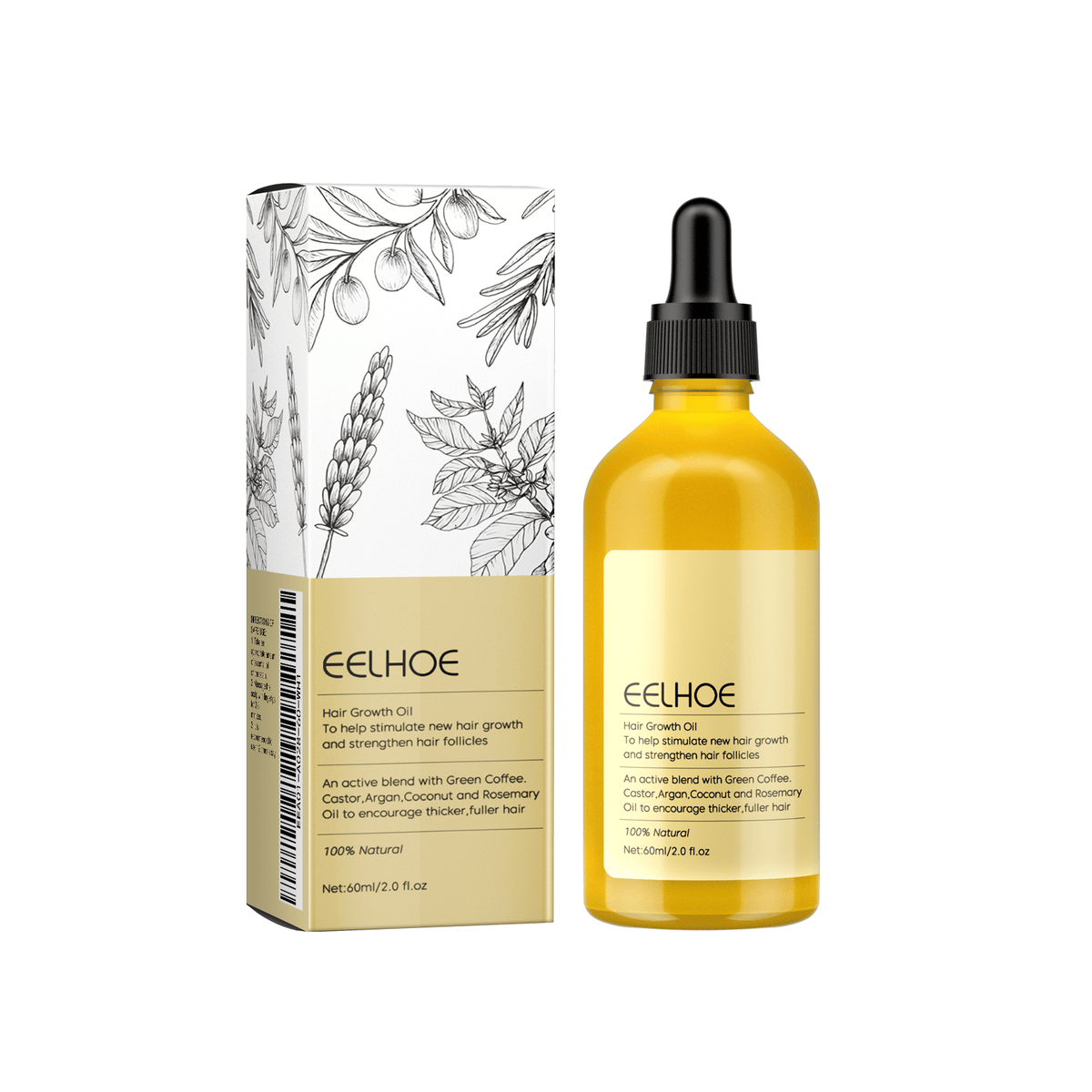 EELHOE Rosemary Essential Oil For Hair Care, Gentle And Nourishing Hair Care Oil