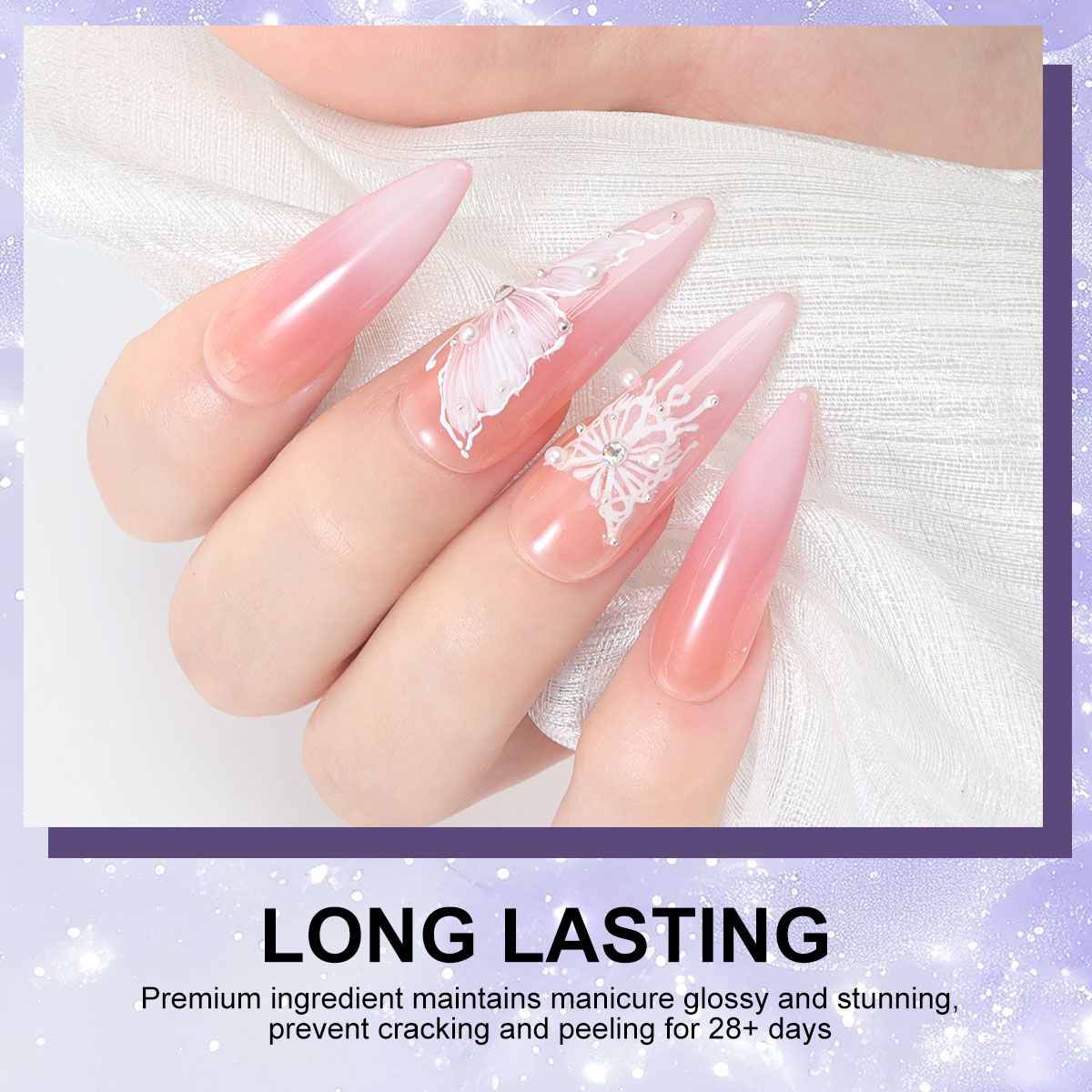 Limegirl Gradient Painting Gel, 9 Bright Colors Ombre GelNail Polish for Pigment Pat Nails Nails French ManicureSoak Off UV Set