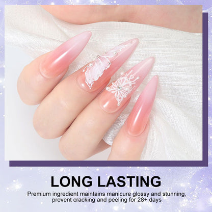 Limegirl Gradient Painting Gel, 9 Bright Colors Ombre GelNail Polish for Pigment Pat Nails Nails French ManicureSoak Off UV Set