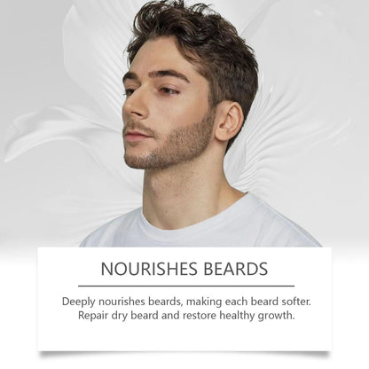 East Moon Men's Beard Care Essential Oil Sandalwood Gentle Nourishing Moisturizing Refreshing Care Beard Essential Oil