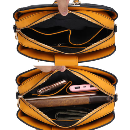 MKF Collection Zoely Crossbody Handbag Vegan Leather Women by Mia k