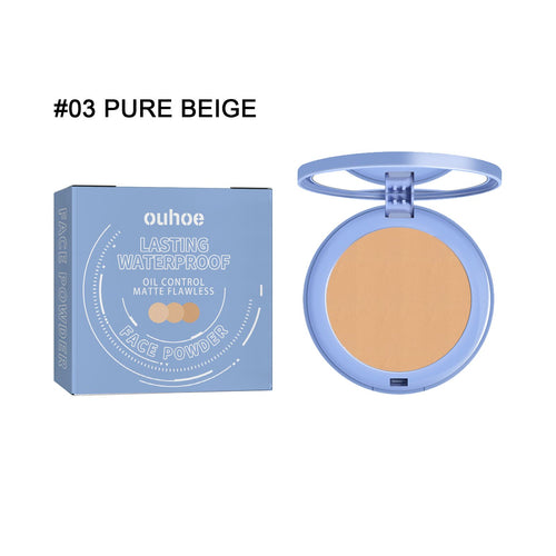 OUHOE (Beige colour)Setting Powder, Immaculate Lasting Makeup Is Not Easy To Makeup Powder Natural Light Breathable Setting Powder