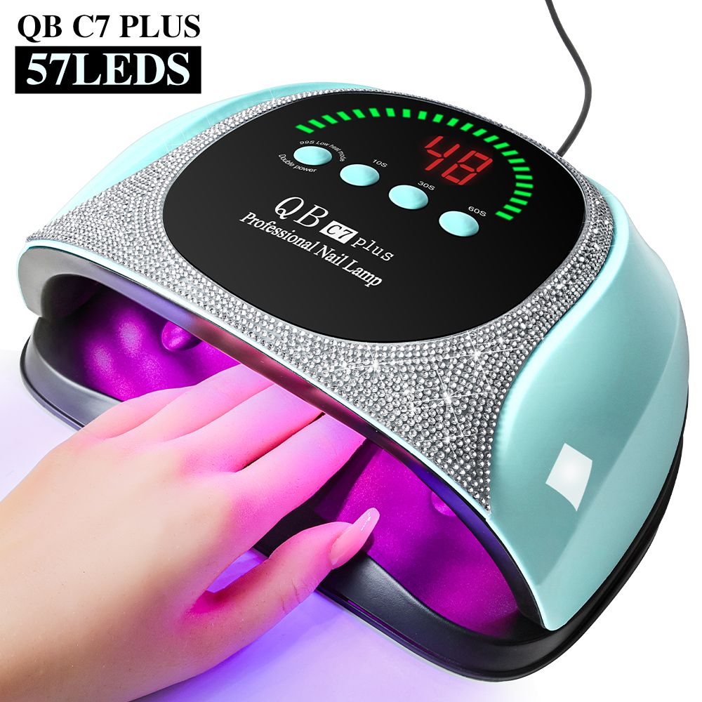 Professional UV LED Nail Lamp, LIMEGIRL Nail Dryer for Gel Polish, 4 Timers UV Nail Lamp Professional Nail Light,57Pcs Lamp Beads and Automatic Sensor