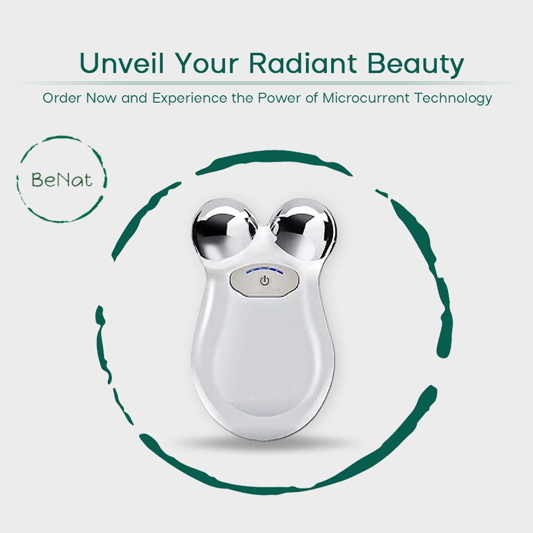 Microcurrent Facial Toning Massager - Anti-Aging Skin Tightening & Face Sculpting Device for Wrinkles, Jowls, and Jawline Contouring