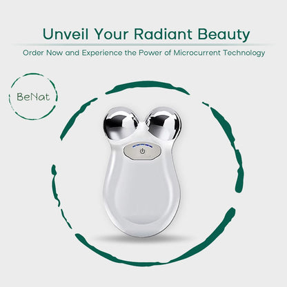 Microcurrent Facial Toning Massager - Anti-Aging Skin Tightening & Face Sculpting Device for Wrinkles, Jowls, and Jawline Contouring