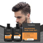 Men Curly Coily Hair Shampoo & Conditioner Set, Frizz Tamer Ultra Nourishing Hair Care Kit with Macadamia Shea Butter Coconut Oil, Deep Moisturizing Strengthen Dry Frizzy Wavy Hair, 237ml*2 Citrus Sce