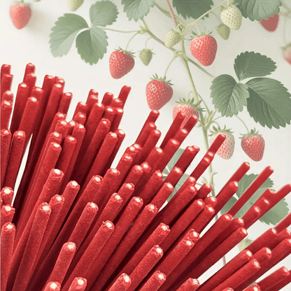 6 Fruit Flavors Incense Sticks, with Rich Fruity Aromas such as Cantaloupe, Strawberry, Watermelon, etc., 25.5cm/ 10.04in, Perfect for Yoga, Meditation,and Enhancing Party Atmosphere - 102pcs