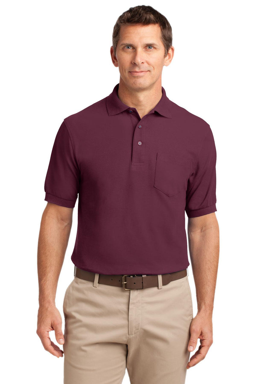 Port Authority Silk Touch Polo with Pocket K500P