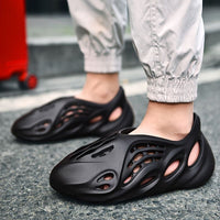 Unisex Foam Slides; Lightweight Quick-drying Non Slip Slides Slippers Trendy Clogs Closed-toe Garden Shoes Outdoor Sandals; Men's Slides