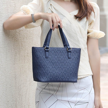 MKF Collection Edelyn embossed M Signature Four PCS Tote Set by Mia k