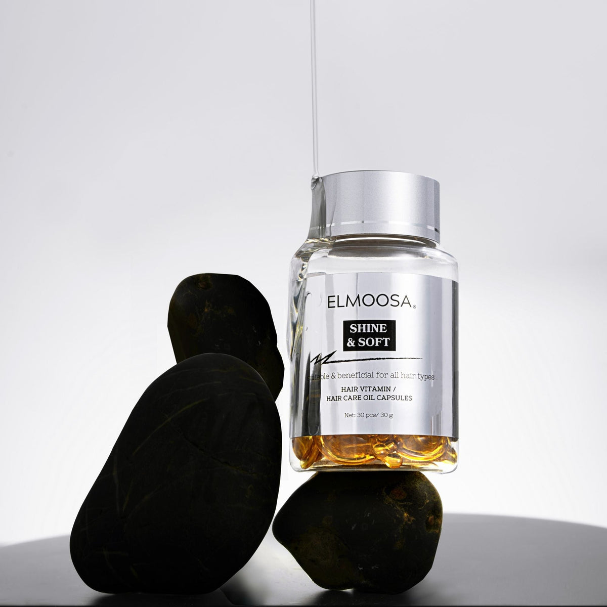 ELMOOSA Shine & Soft Hair Care Oil Capsules,Hair Vitamins Completes Daily Haircare /Enriched With Camellia Oil And A Variety Of Essential Oils